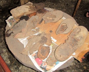 Yes there are human bones in those shoes..