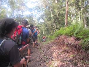 We clap on a trekking group from the Aust Taxation Office in Brisbane!