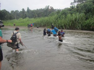First creek crossing without a bridge!