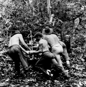 Yep, they pulled this baby all the way up to Imita Ridge...