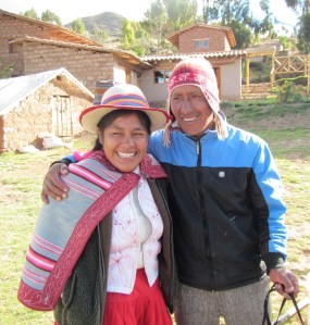 Flora and her husband.