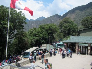 Protestors closing the park...